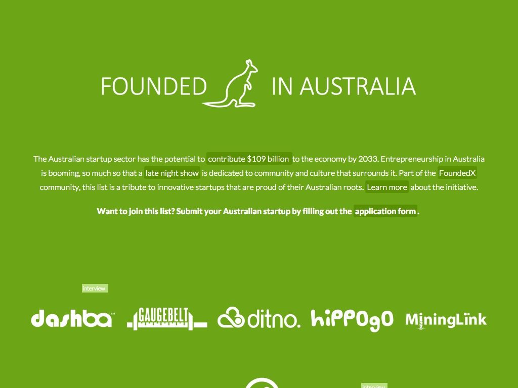 Founded in Australia