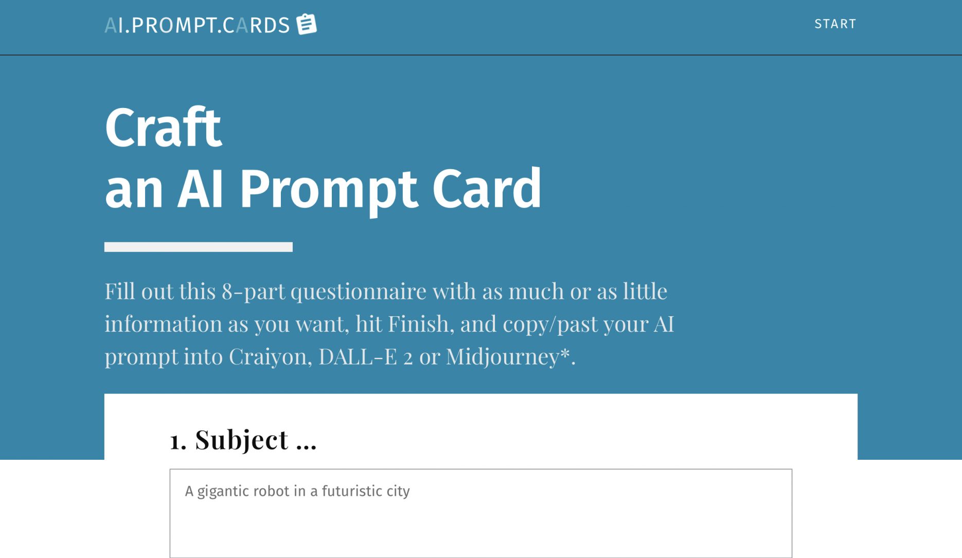 AI Prompt Cards