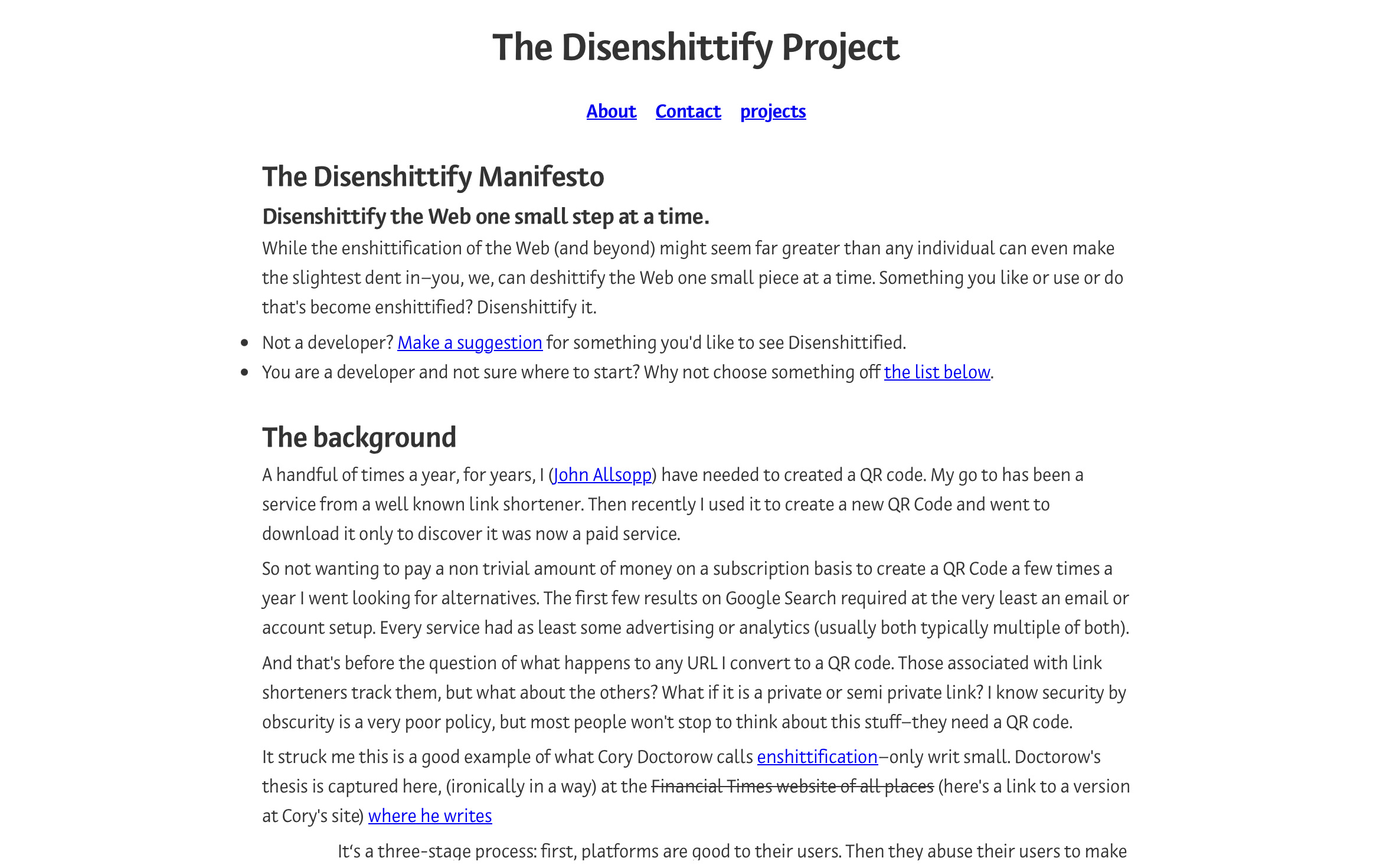 The Disenshittify Project