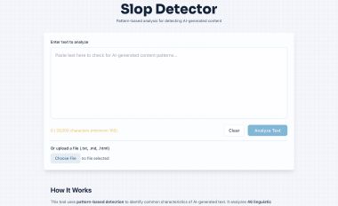 Slop Detector